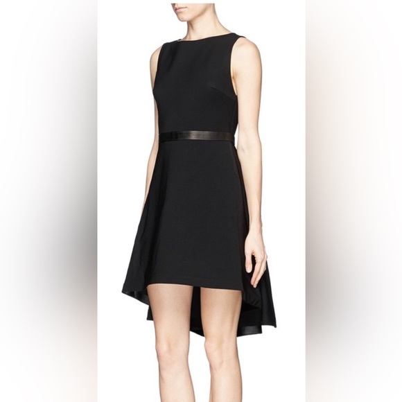 Alice + Olivia Black Colby High-Low Cascade Dress no size ap 15 1/2” lis… - Picture 2 of 12